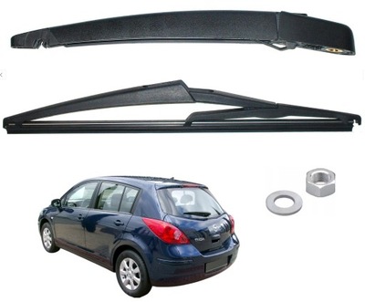 Рычаг + дворник щетка na задняя nissan tiida 2006- фото №1