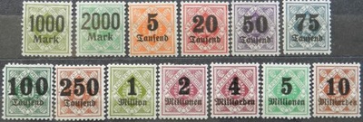 Niemcy - Wurttemberg Mi. 171 - 183 *