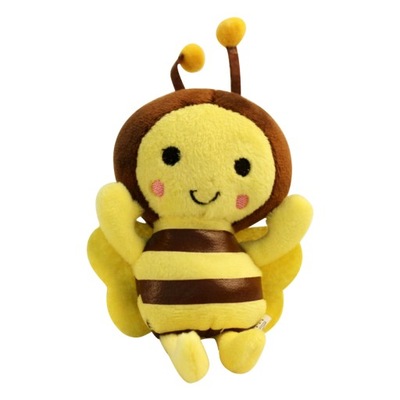Kawaii pszczoła pluszowa zabawka zwierzątko z kreskówek wisiorek śliczny