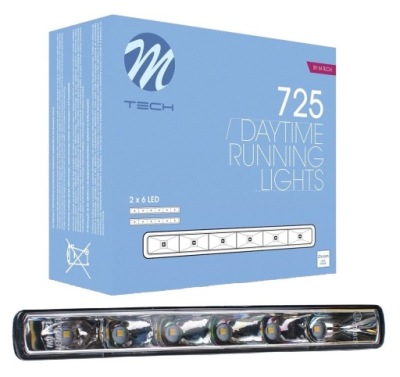 M-tech дневные ходовые огни 6 osram led 1100 lumem vw фото №1