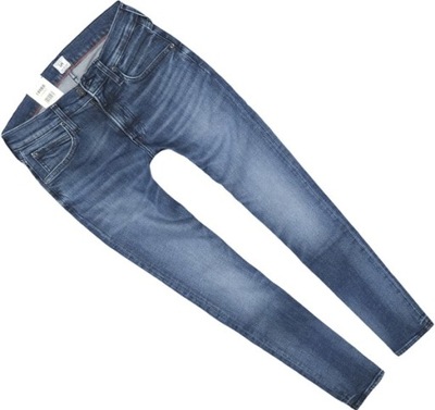 LEE LUKE x NUVOLARI spodnie jeansowe rurki W29 L30