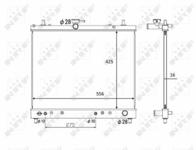 NRF 58446 РАДИАТОР, СИСТЕМА ОХЛАЖДЕНИЯ ДВИГАТЕЛЯ