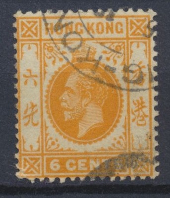 Hongkong - 6 cents Kolonie Korona Król Jerzy V