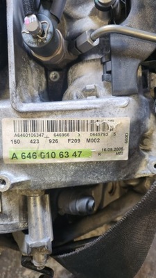 ENGINE MERCEDES 646966 646.966 646 966 2008R 50 THOUS. KM  