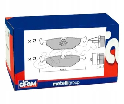 КОЛОДКИ ГАЛЬМІВНІ ЗАД CIFAM DO BMW 3 318I 325I