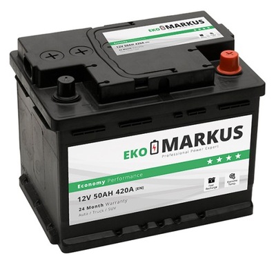 AKUMULATOR MARKUS EKO 50AH 420A