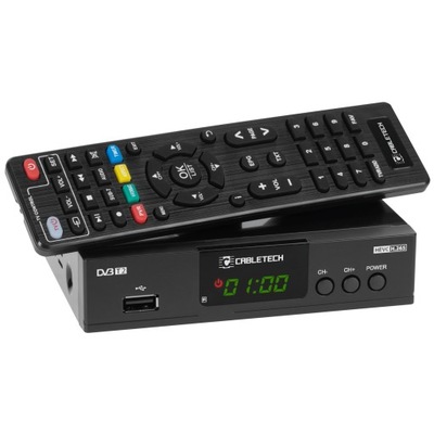 TUNER DVB-T DEKODER CYFROWY TV DVBT-2 SCART + KABEL HDMI