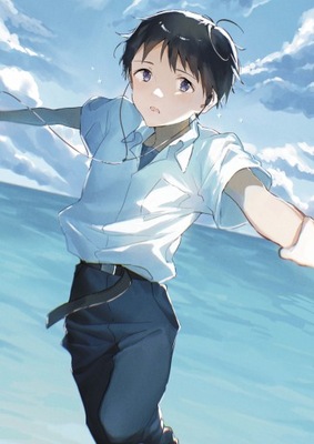 Plakat A2 anime Neon Genesis Evangelion Shinji