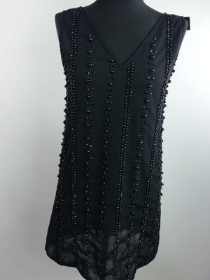 Sukienka czarna w cekiny Atelier rozmiar 38