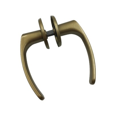 KLAMKA DRZWIOWA POKOJOWA ,SZYLD OKRĄGŁY ZŁOTA