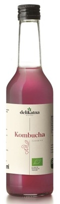 KOMBUCHA ŻURAWINOWA BIO 270 ml - DELIKATNA (ZAKWAS