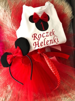 Komplet roczek, urodziny dla dziewczynki minnie