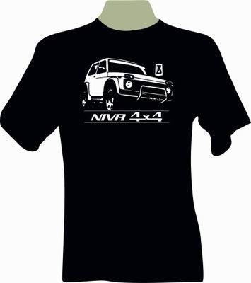 KOSZULKA T-shirt z nadrukiem dla fana LADA NIVA