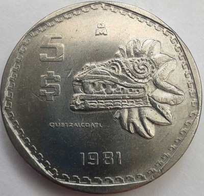 0151 - Meksyk 5 peso, 1981