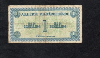BANKNOT AUSTRIA -- 1 szyling -- 1944 rok