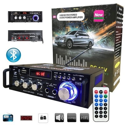 BT-298A WZMACNIACZ AUDIO BLUETOOTH RADIO FM DOSKONAŁA DŹWIĘKU