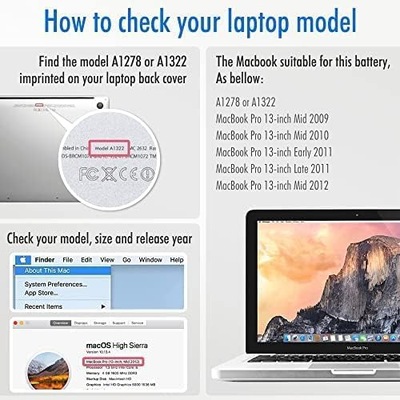 BATERIA DO LAPTOPA APPLE MACBOOK A1322 A1278