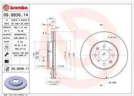 BREMBO 09.9936.14 DISKU STABDŽIŲ 