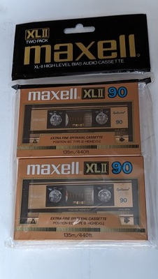 Maxell XLII 90 1985r. 2szt,-2pack