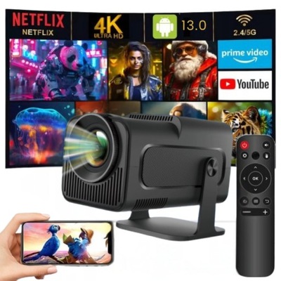 Projektor Led HY320mini 4K Przenośny Rzutnik PL Android TV WiFi NETFLIX