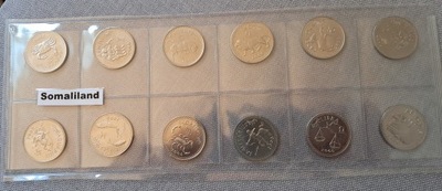SOMALILAND zestaw 12 monet ZODIAK 2006r