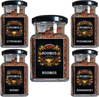 Zestaw herbat ROOIBOS w słoiczkach - 5 szt