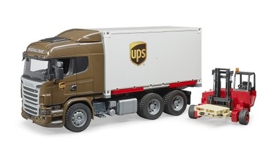 BRUDER Scania R kontener UPS z wózkiem 03581