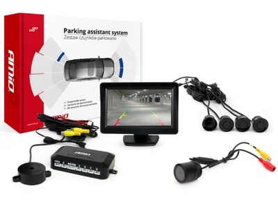 Kamera cofania monitor czujniki sensory parkowania
