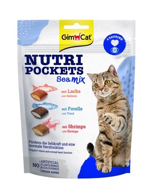 Gimcat Nutri Pockets Przysmak Sea Rybny mix 150 g