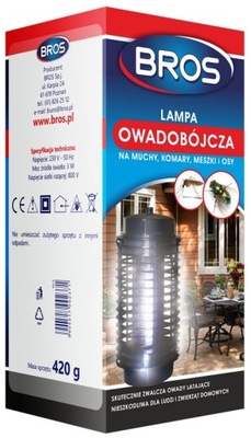 Lampa Owadobójcza Na Muchy, Komary, Osy Bros