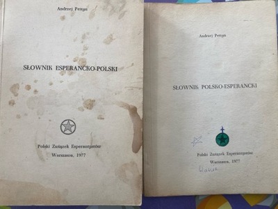 Słownik polsko esperancki , esperancko polski esperanto Pettyn