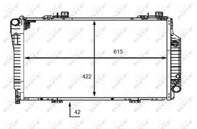 NRF 58483 CHLODNICA, SYSTEM COOLING ENGINE  