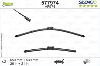 LIMPIAPARABRISAS ESCOBILLAS 650/530MM PORSCHE CAYENNE, VW TOUAREG 05.17- SILENCIO SET  