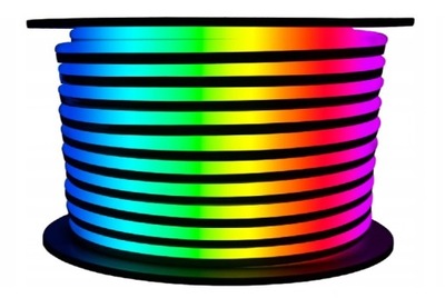 NEON FLEX LED WĄŻ ŚWIETLNY 230V RGB KOLOROWY IP44