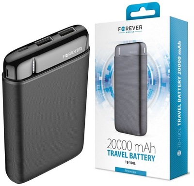 Szybki PowerBank 20000 mAh USB Micro USB-C Power Bank do Ładowania Telefonu
