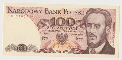 100 złotych 1976 seria CU stan 1