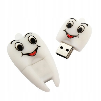 PENDRIVE PAMIĘĆ USB ŚMIESZNY PREZENT ZĄB 16GB