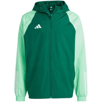 L Kurtka męska adidas Tiro 23 Competition All Weather zielona IC4570 L