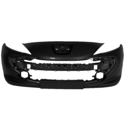 Бампер peugeot 207 2007-2012 чёрный фото №1