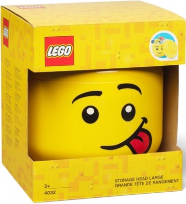 LEGO Pojemnik Głowa Duża L Silly Język GŁUPTAS