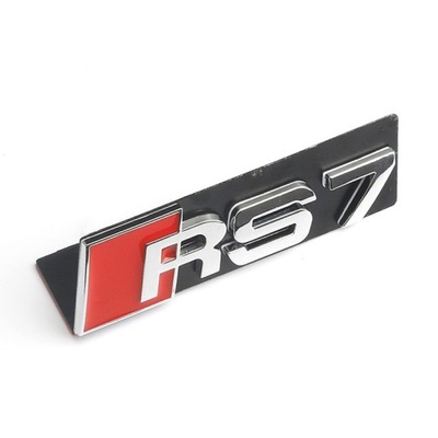 REJILLA DE RADIADOR EMBLEMA INSIGNIA PARTE DELANTERA AUDI RS3 RS4 RS5 RS6 RS7 RS8 - 10.5X3.2CM  