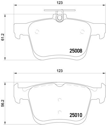 КОЛОДКИ HAM.TYL AUDI A3 12- P 85 125/BRE