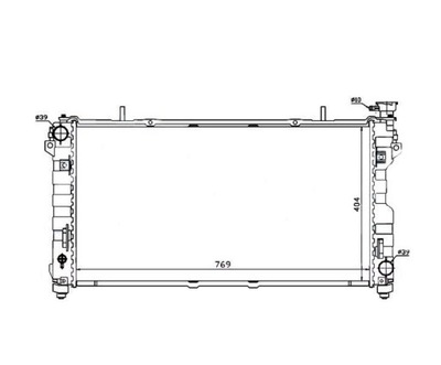 Chrysler town & country 01 - 04 радіатор 4677523aa фото №1