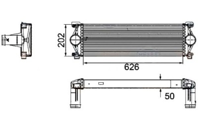 Hella інтеркулер renault trucks mascott 120.35 a фото №1