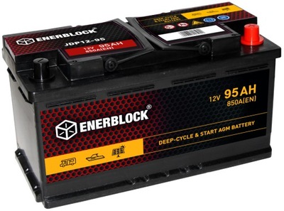 AKUMULATOR AGM 12V 95Ah ENERBLOCK BEZOBSŁUGOWY DEEP-CYCLE