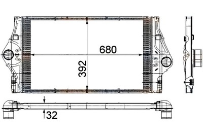 HELLA ИНТЕРКУЛЕР РАДИАТОР ВОЗДУХА DOŁADOWUJĄCE