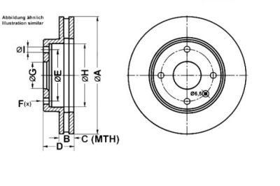 Ate гальмівні диски гальмівні 2szt chevrolet evanda 2.0 фото №1