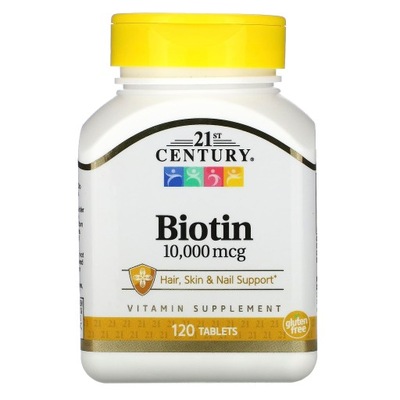 21st Century Biotyna 10000 mcg 120 tabletek