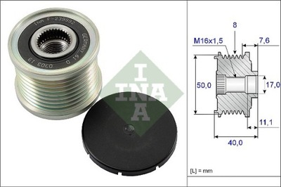 КОЛЕСО ШКИВ ГЕНЕРАТОРА DB 535011910