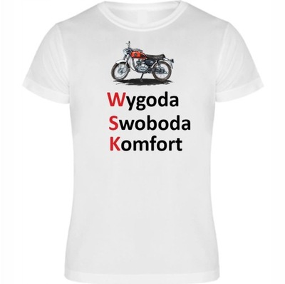 Koszulka WSK 125 T-shirt Prezent Dla motocyklisty
